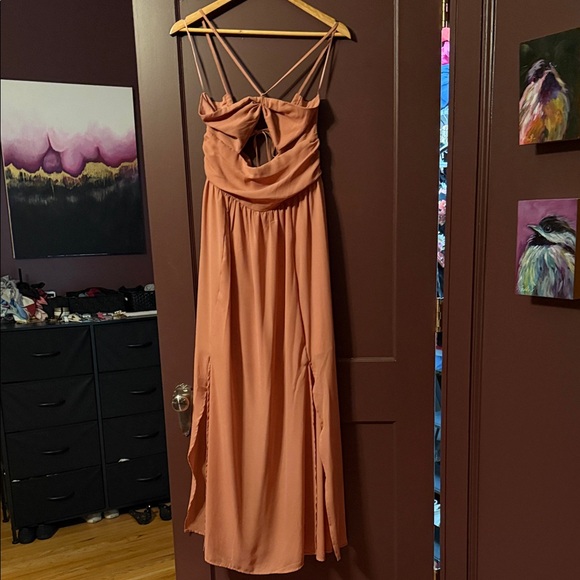 Boho maxi dress terra cotta rose (L) - Picture 4 of 6